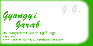 gyongyi garab business card